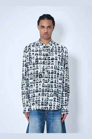 MARTINE ROSE Printed Chemise- Homme Chemises L