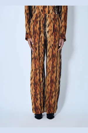 Balenciaga Ai Croc Silk Pantalon - Femme Pantalons Fr - 36