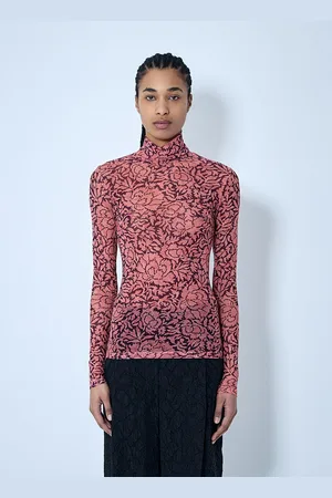 DRIES VAN NOTEN Printed Mesh Top - Femme Hauts Xs