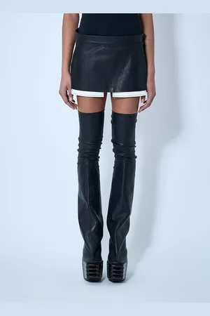 Rick Owens Leather Mini Skirt - Femme Jupes It - 40