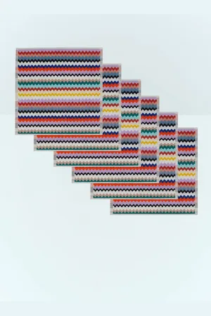 Missoni Set Of Six Riverbero Face Towels - Bathroom Multicolour One Size
