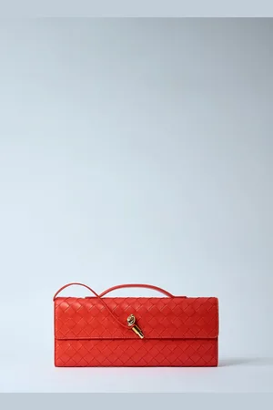 Bottega Veneta Long Andiamo Clutch - Femme Pochettes Orange One Size