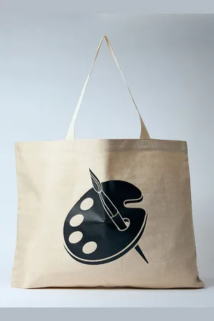 GALLERY DEPT. Logo Print Tote Sac - Homme Sacs Cabas Beige One Size