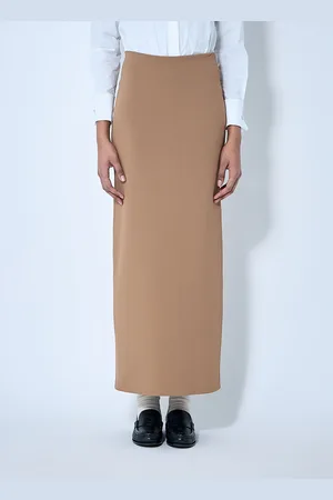 Max Mara Knit Maxi Skirt - Femme Jupes Beige Xs