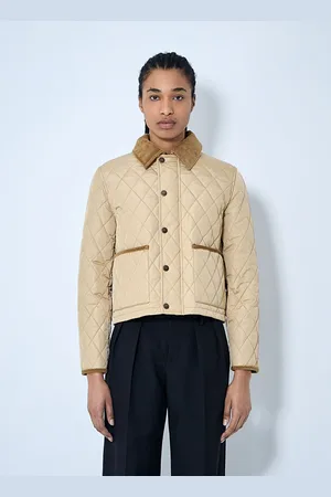 Burberry Quilted Short Jacket - Femme Blousons Beige L