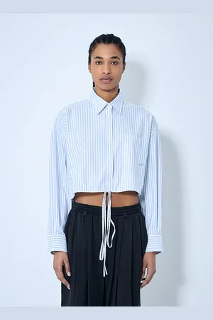Alexander Wang Crop Button-down Chemise- Femme Chemises Xs