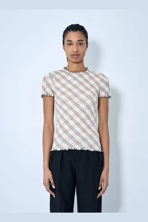 Burberry Check T-shirt - Femme T-shirts Beige L