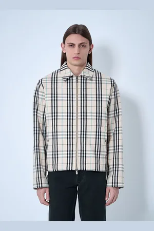 Burberry Check Cotton Harrington Jacket - Homme Blousons S