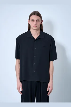 Y-3 Logo Motif Camp Collar Chemise- Homme Chemises L
