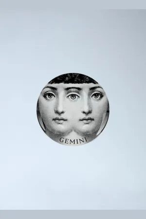FORNASETTI Tema E Varazione N.350 Gemini Wall Plate - Decorative Objects One Size