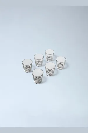 FORNASETTI Set Of Six Tema E Variazioni Glasses - Glassware Clear One Size
