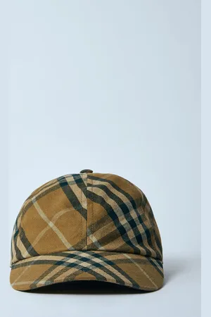 Burberry Check Cotton Baseball Cap - Chapeaux L