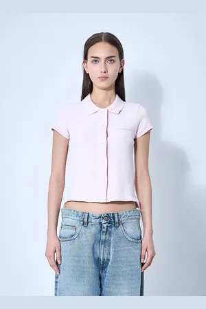Alexander Wang Deconstructed Polo Chemise- Femme T-shirts Xs