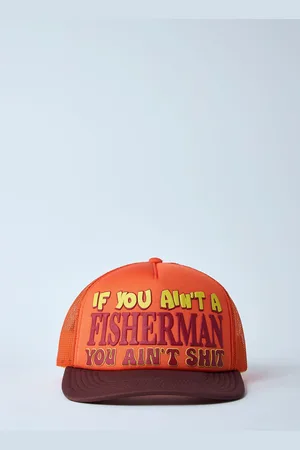 Western Hydrodynamic Research Fishing Baseball Cap - Homme Chapeaux Orange One Size
