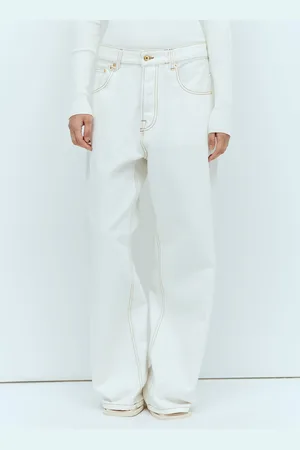 Jacquemus Le De-nîmes Large Jeans - Femme Jeans Beige 25