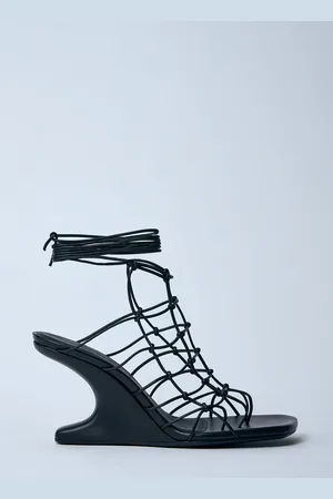 Rick Owens Hollywood Web Cantilever 8 Heeled Sandales- Femme Talons Eu - 36