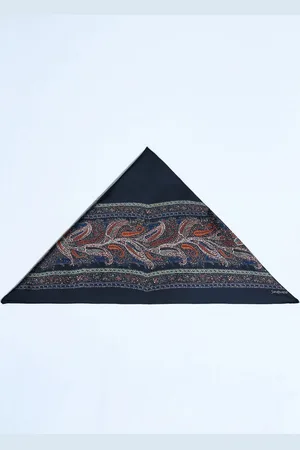 Saint Laurent Paisley Silk Square Scarf - Femme Echarpes One Size