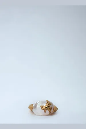 Bottega Veneta Rana Pearl Ring - Femme Bijoux 11