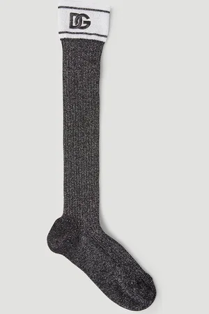 Dolce & Gabbana Metallic Socks - Femme Chaussettes S
