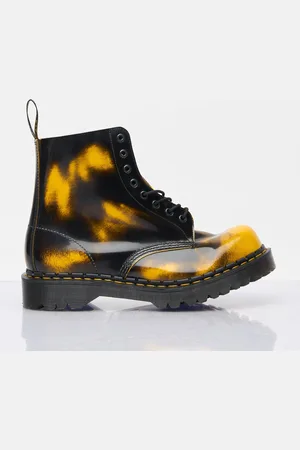 Dr. Martens 1460 Pascal Bex Leather Bottes- Homme Bottines Yellow Uk - 10