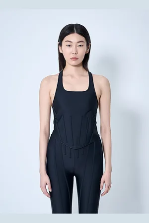 MUGLER Stretch Corset Top - Femme Hauts Xs