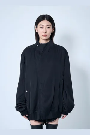 Rick Owens Satin Bomber Jacket - Femme Blousons It - 40