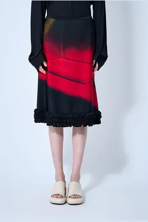 Jil Sander Printed Midi Skirt - Femme Jupes Fr - 36