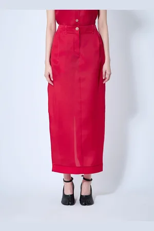 Khaite Lucian Silk Organza Maxi Skirt - Femme Jupes Us - 02