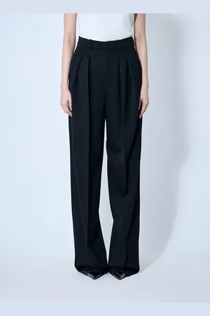 Saint Laurent Tailored Wool Pantalon - Femme Pantalons Fr - 38