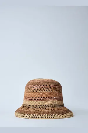 Chloé Woven Bucket Hat - Femme Chapeaux Beige M