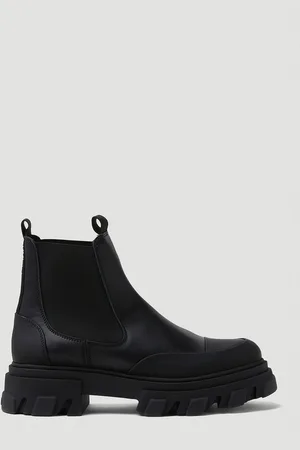 Ganni Leather Chelsea Ankle Bottes- Bottines Eu - 36