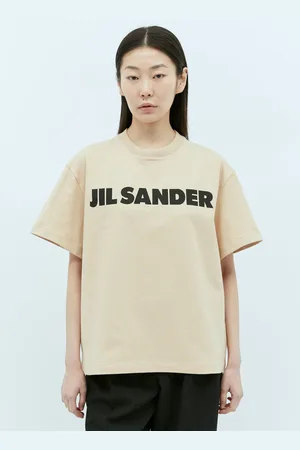 Jil Sander Logo Print T-shirt - Femme T-shirts Beige L