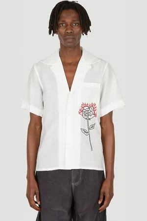 JORDAN LUCA Aldebaran Short Sleeve Chemise- Homme Chemises M