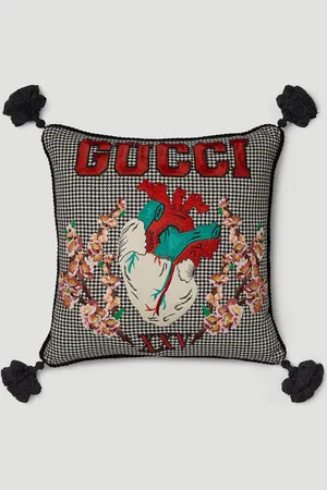 Gucci Logo Heart Cushion - Textiles One Size