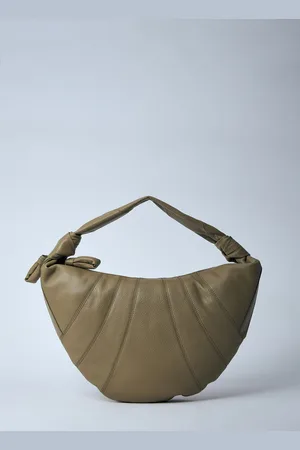 LEMAIRE Small Fortune Croissant Sac - Femme Sacs À Épaule Khaki One Size