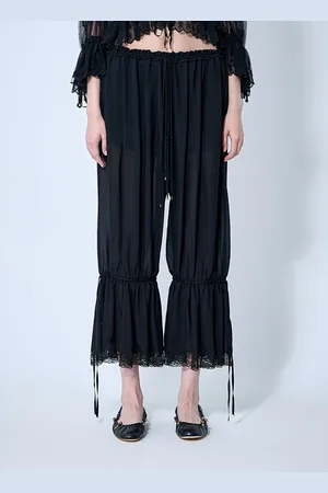 Chloé Fluid Crop Pantalon - Femme Pantalons Fr - 38