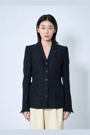 DRIES VAN NOTEN Textured Blazer - Femme Blazers Fr - 36