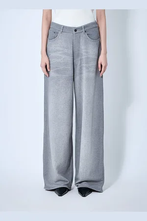 Acne Studios Cotton-jersey Pantalon - Femme Pantalons Grey Fr - 34