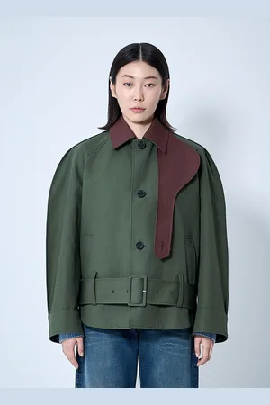 J.W.Anderson Rounded Blouson Jacket - Femme Blousons Olive Uk - 08