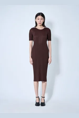 PLEATS PLEASE ISSEY MIYAKE Pleated Midi Dress - Femme Robes 2