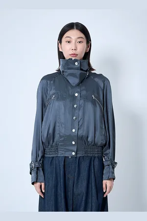DRIES VAN NOTEN Satin Bomber Jacket - Femme Blousons Xs