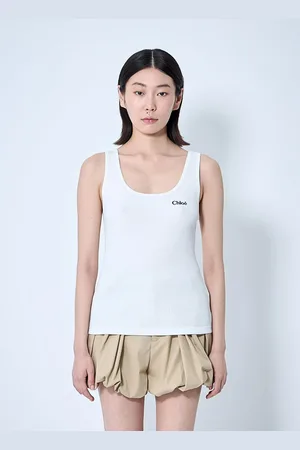 Chloé Logo Motif Tank Top - Femme Hauts L