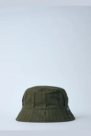 Vans Reversible Logo Motif Bucket Hat - Homme Chapeaux Green S - M