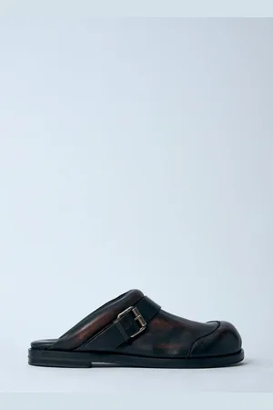 Acne Studios Leather Buckle Mules - Femme Mules Eu - 36