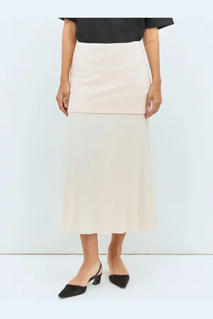 Jil Sander Layered Midi Skirt - Femme Jupes Fr - 36