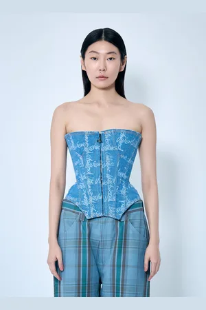 Vivienne Westwood Denim Cobrax Corset - Femme Hauts It - 40