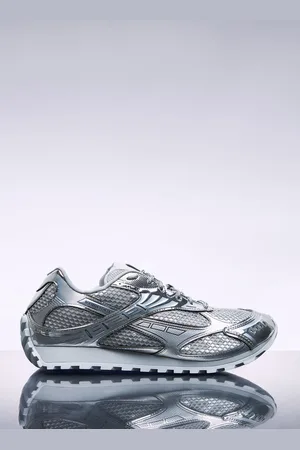 Bottega Veneta Orbit Baskets- Homme BasketsArgenté Eu - 42