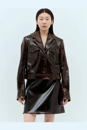 Sportmax Patent-finish Wool Jacket - Femme Blousons It - 40