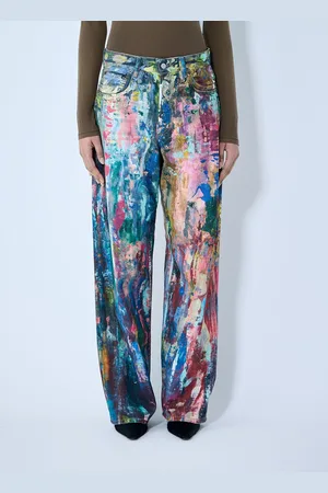 Acne Studios Paint-splattered Jeans - Femme Jeans Fr - 34
