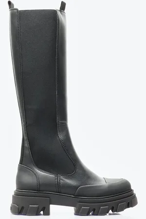 Ganni Cleated High Chelsea Bottes- Femme Bottines Et Bottes Eu - 40